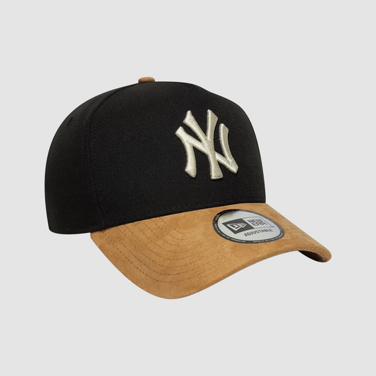 9FORTY E-Frame New York Yankees Suede Visor Black