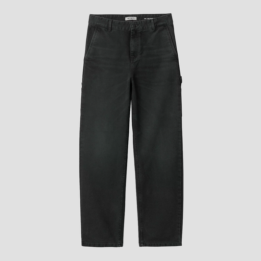 W' Pierce Pant Straight Black Stone Canvas