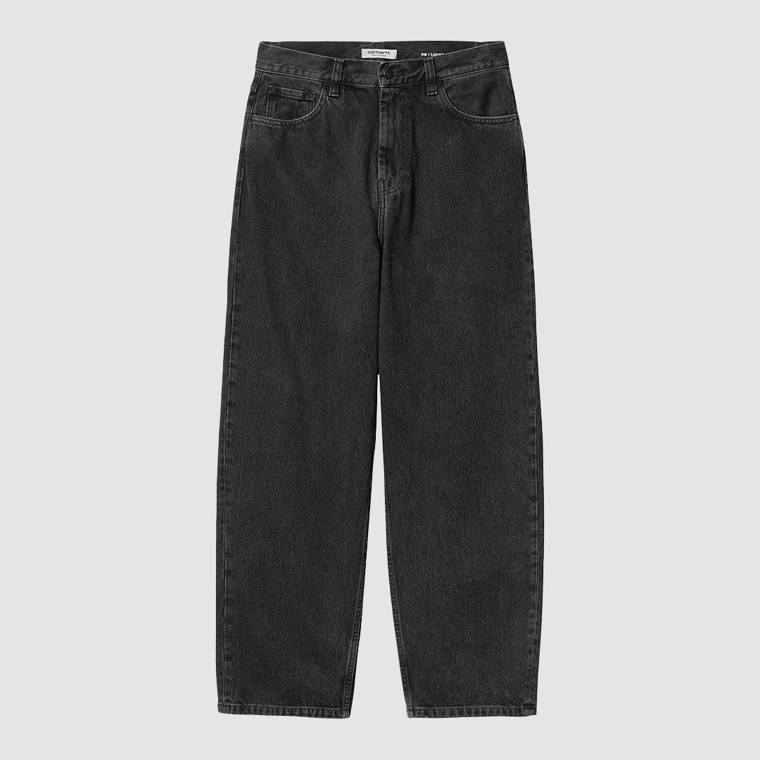 W' Brandon Pant Black Stone Washed