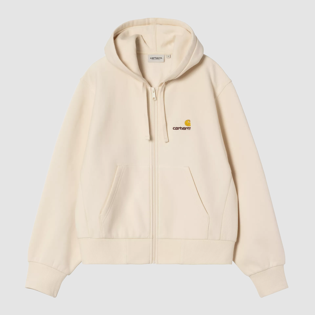 W' Hooded American Script Jacket Natural