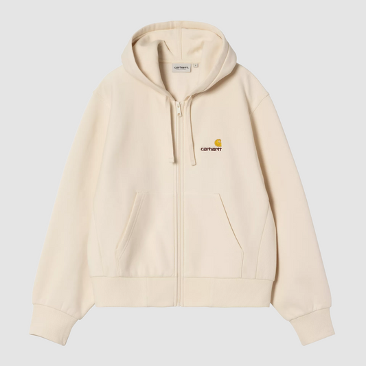 W' Hooded American Script Jacket Natural
