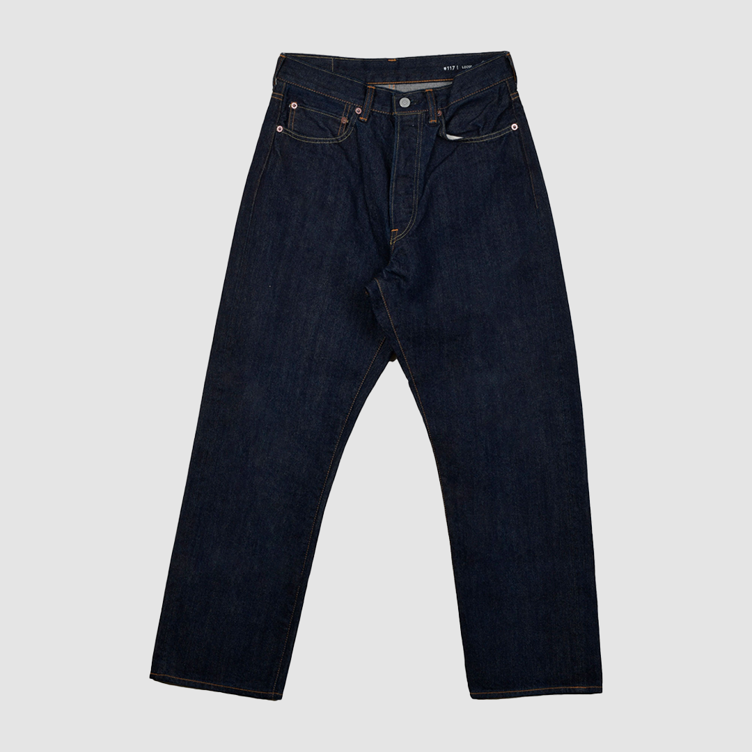 Loose Ankle Denim One Wash Indigo