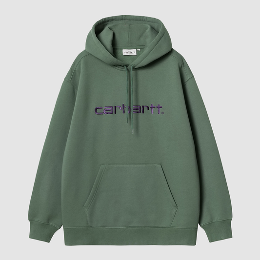 W' Hooded Carhartt Sweat Duck Green / Aura