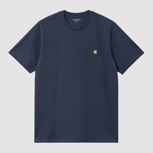 S/S Chase T-Shirt Blue / Gold