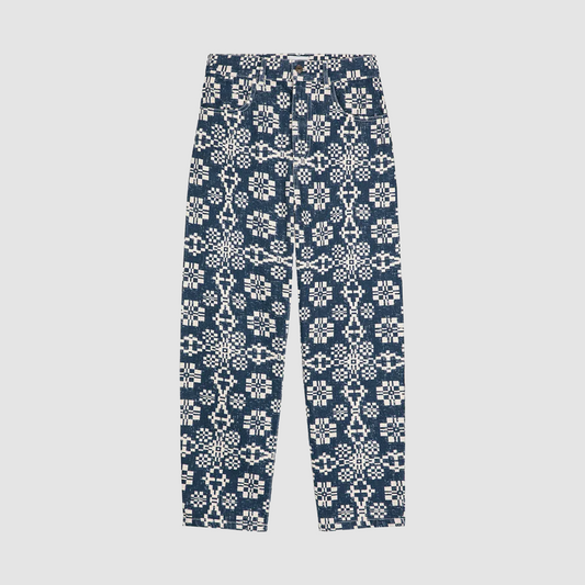 Kaleidoscope Pattern High Waist Jeans
