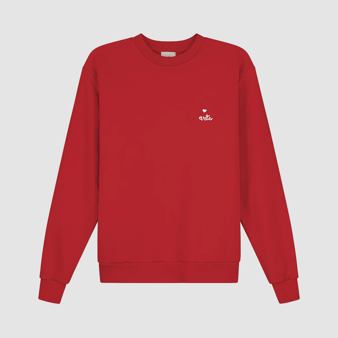 Heart Logo Crew Red