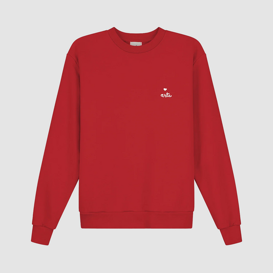 Heart Logo Crew Red