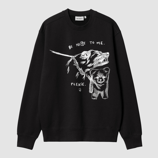 Pepe Be Nice Sweat Black / White