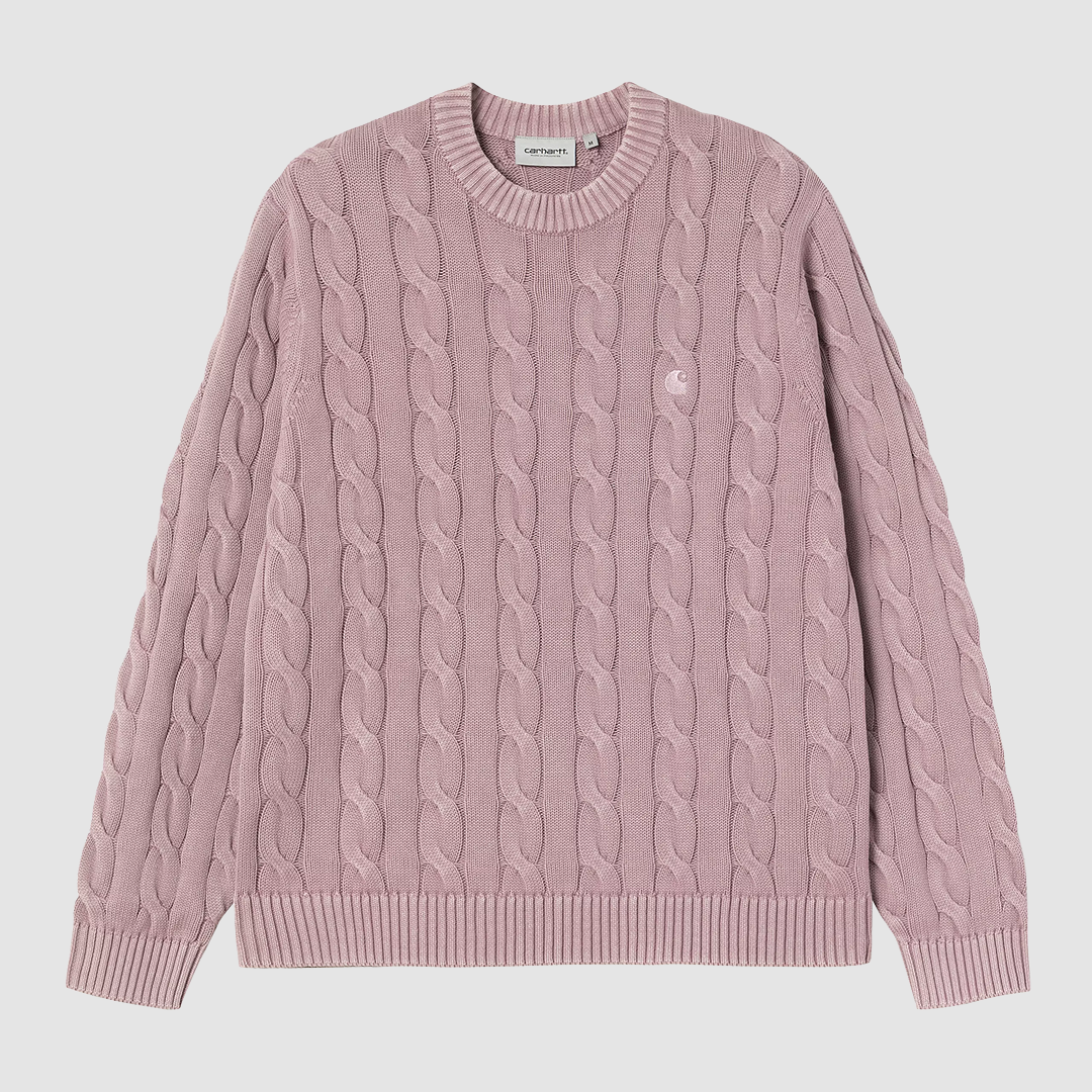 Carter Sweater Pink Fog Garment Dyed