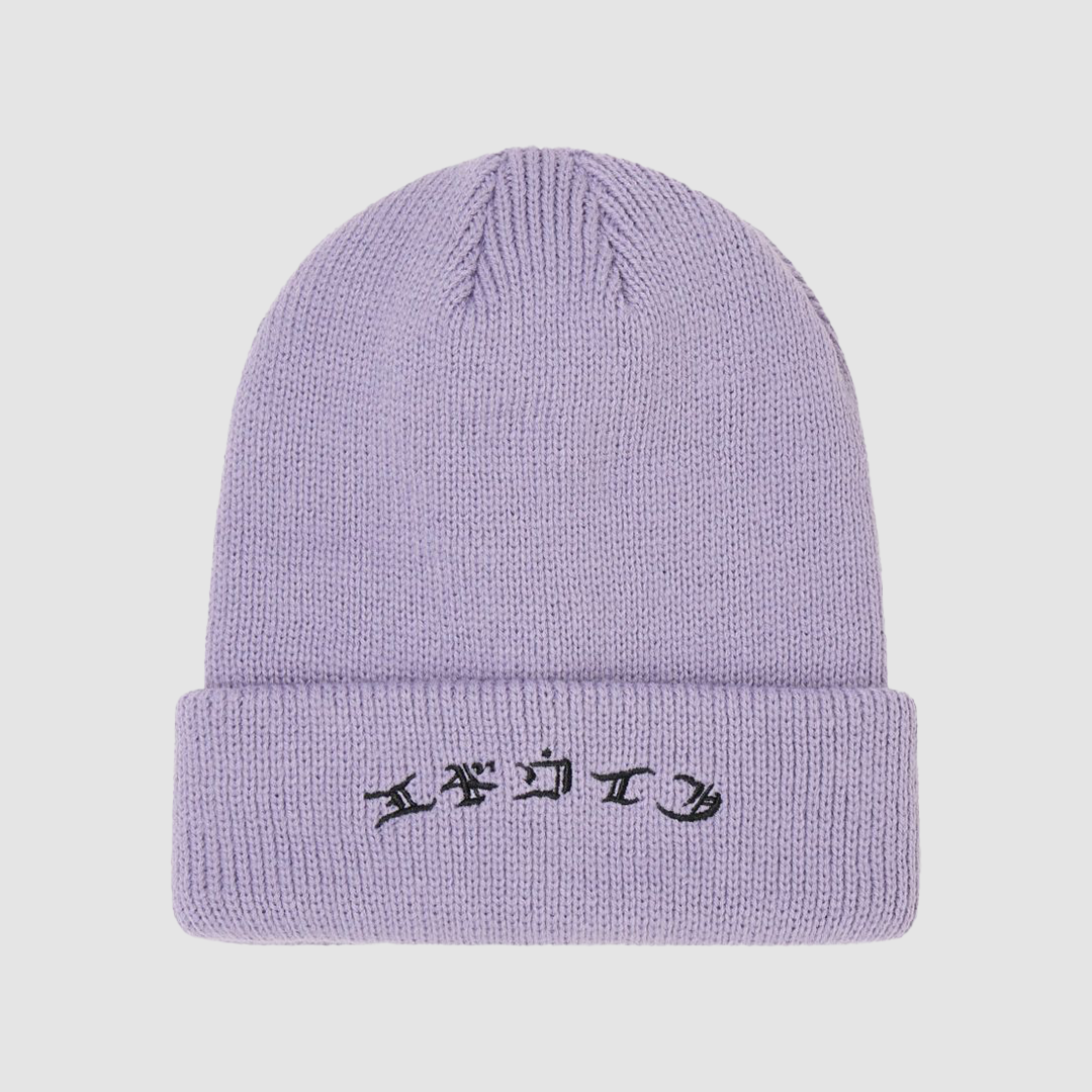 Gothic Beanie Soft Purple Garment Washed