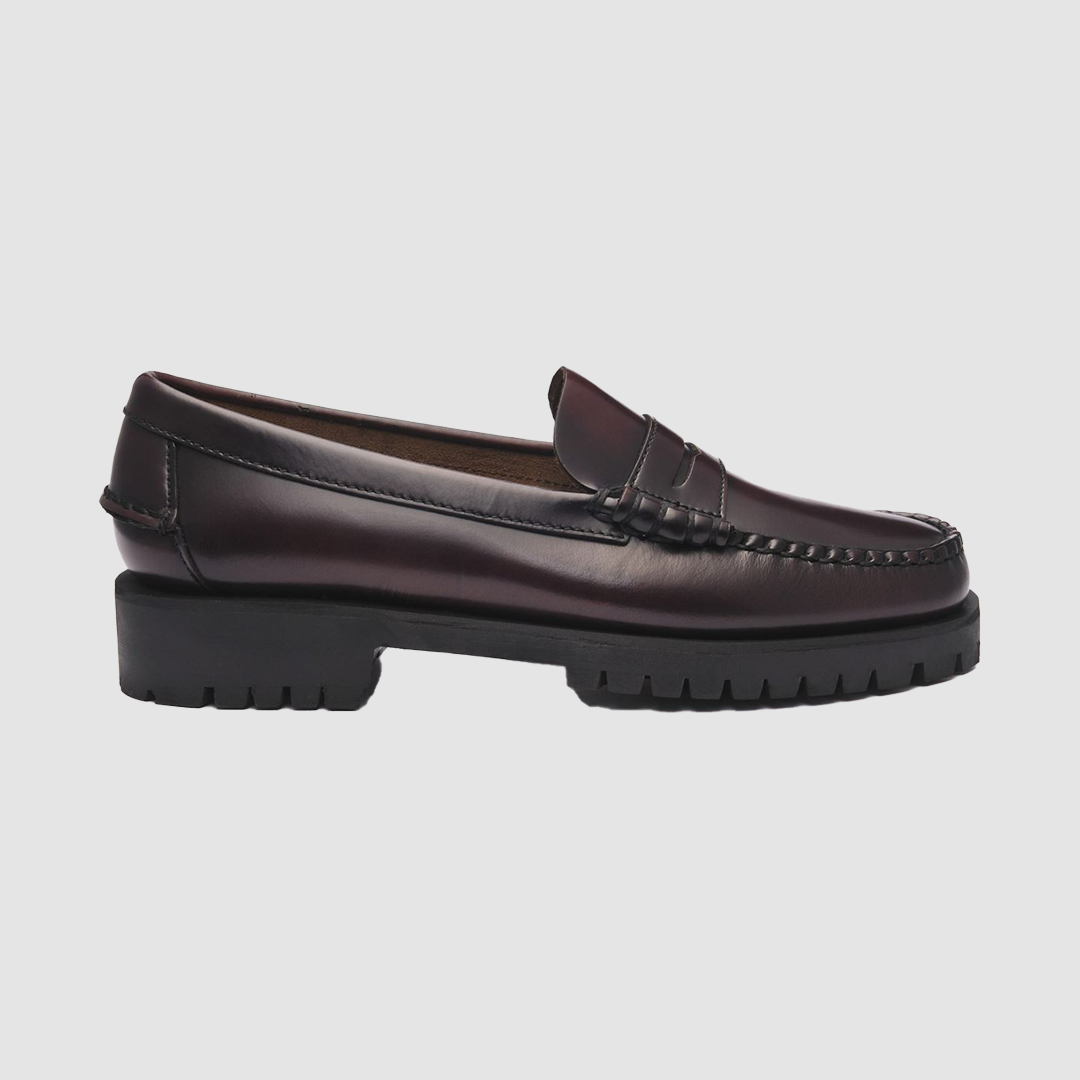 Dan Lug Mocassin W Brown Burgundy