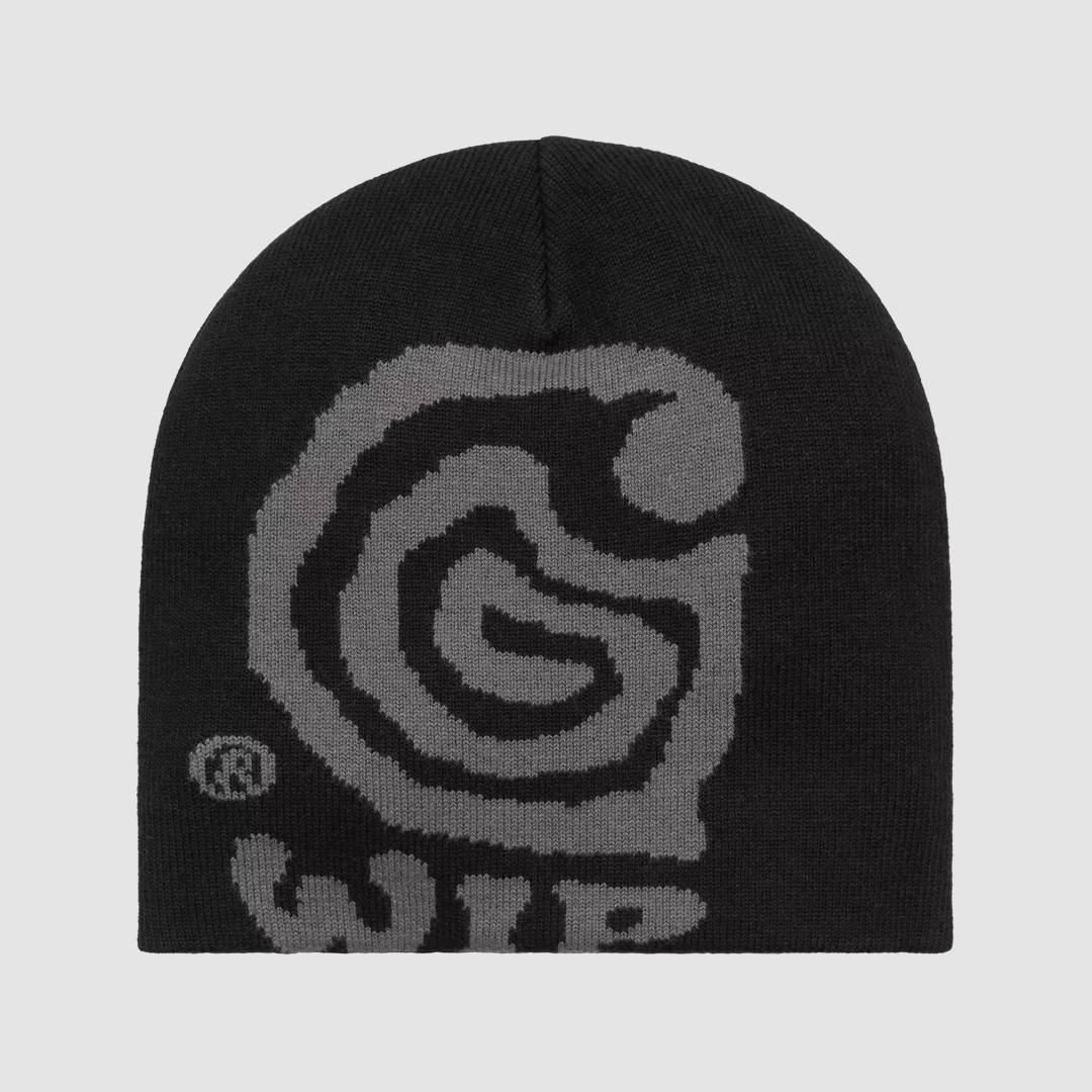 Helix Beanie Black / Porphyry