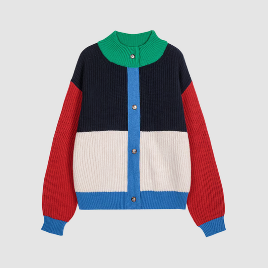 Color Block Cardigan