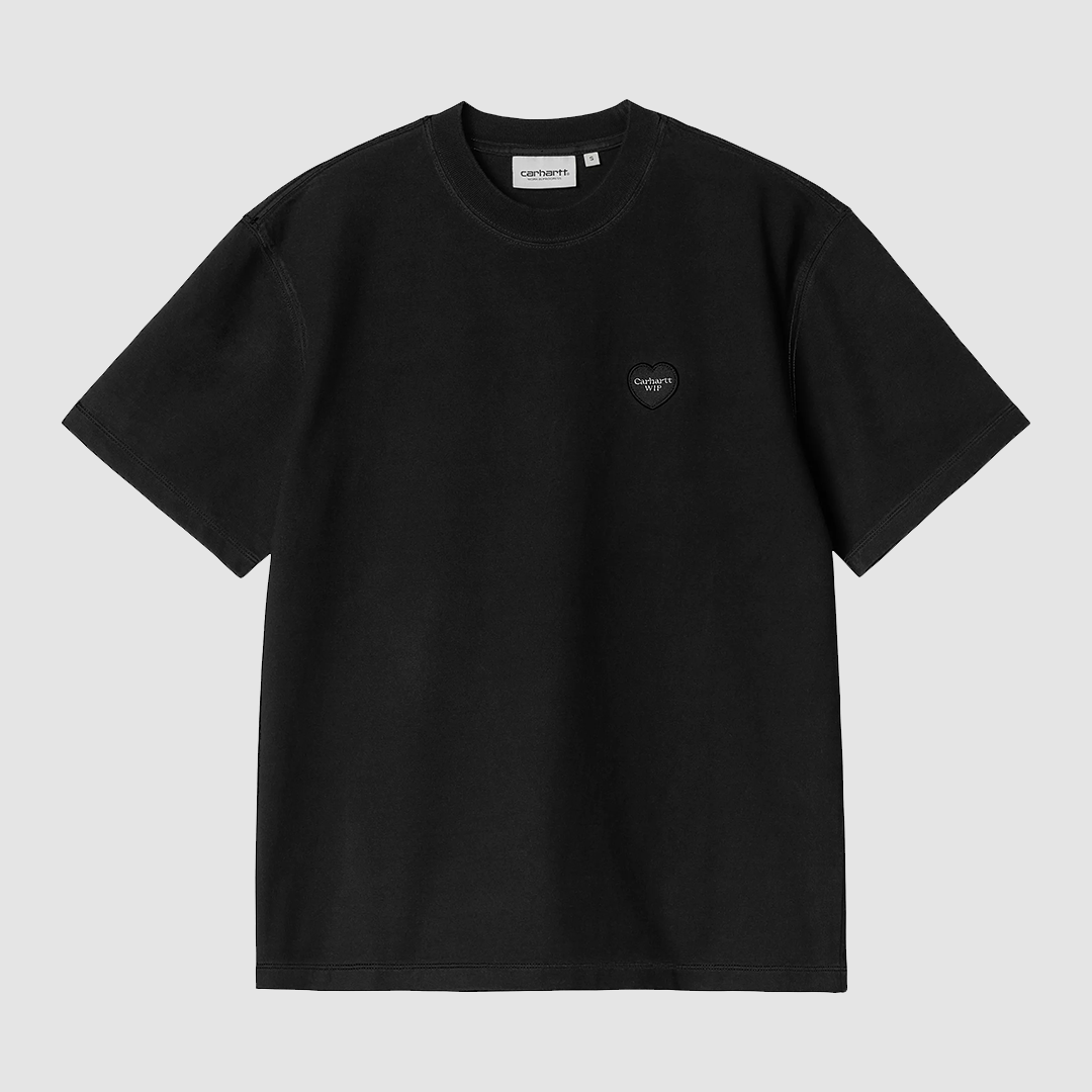 W' S/S Ingo T-Shirt Black Garment Dyed