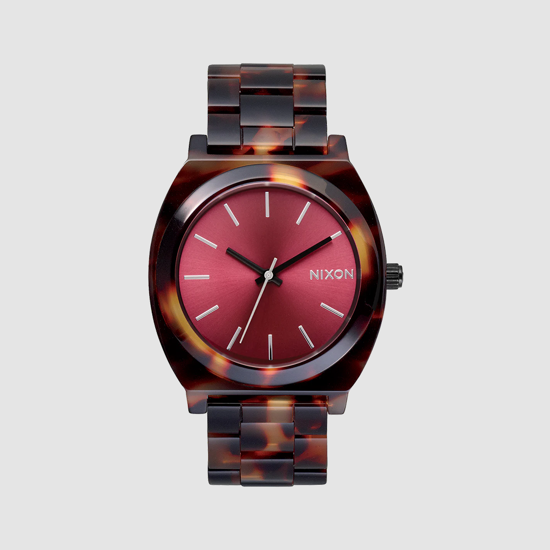Time Teller Acetate Tortoise / Oxblood