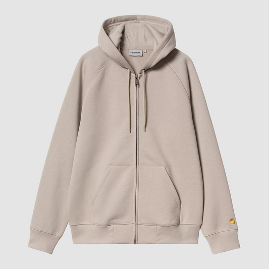 Hooded Chase Jacket Dusky Beige / Gold