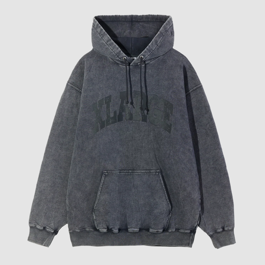 Dyed Collage Logo Hoodie Black