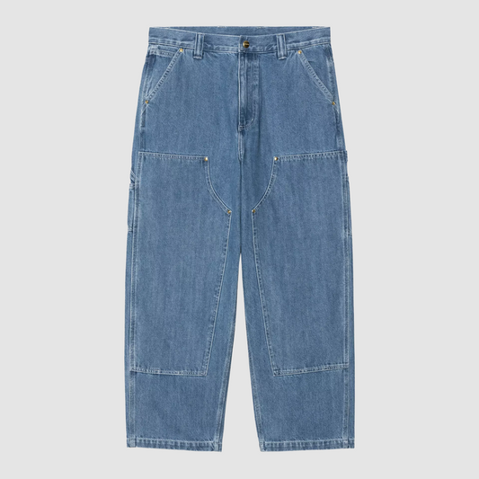 Nash Double Knee Pant Blue Stone Washed
