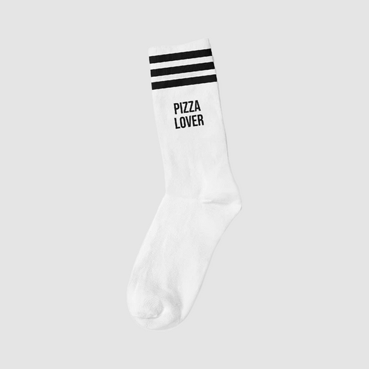 Pizza Lover Black / White Socks