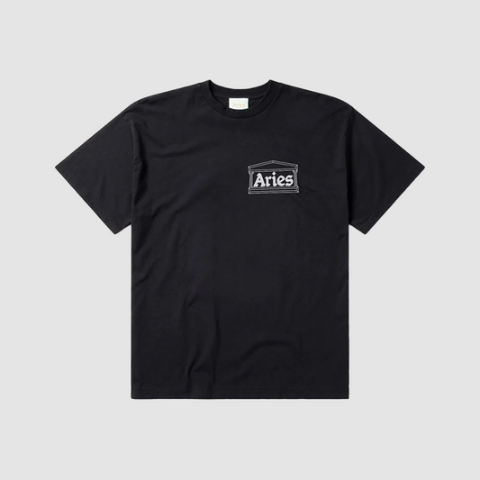 Temple SS T-Shirt Black / White