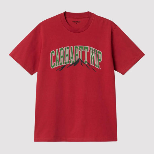 S/S Mountain College T-Shirt Cherry