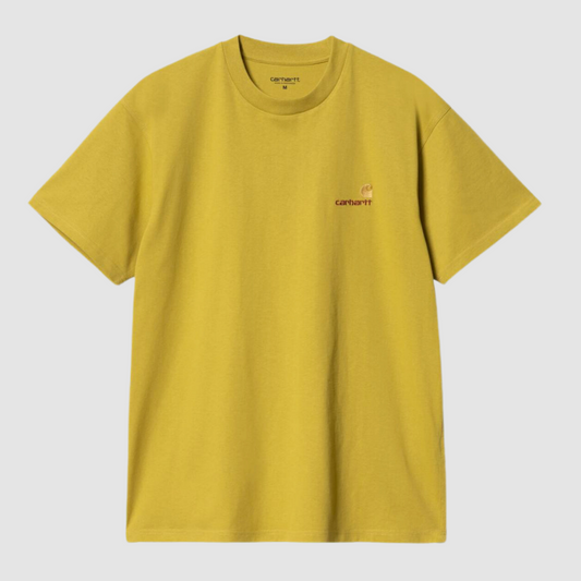 S/S American Script T-Shirt Golden Olive