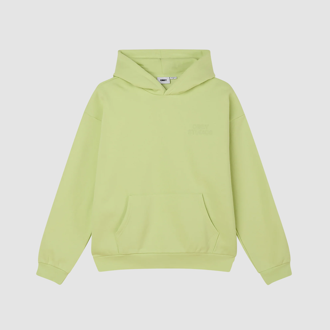 Obey Studios Extra Heavy Hoodie Shadow Lime