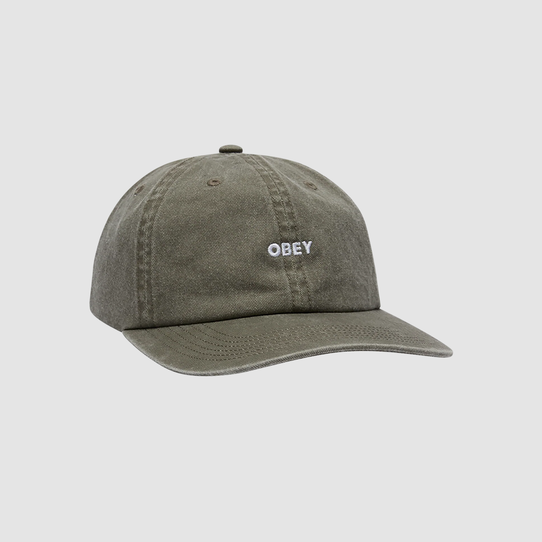 Pigment Bold 6 Panel Strapback Olive