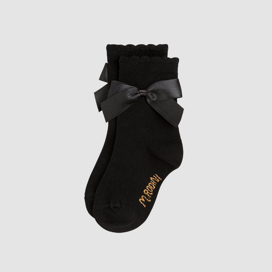 Satin Bow Socks