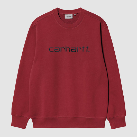 Carhartt Sweat Scarlet / Graphite