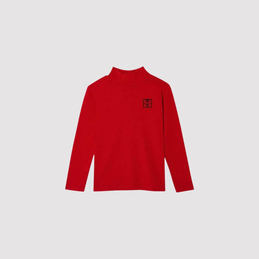 Red Turtle Neck LS T-Shirt Red