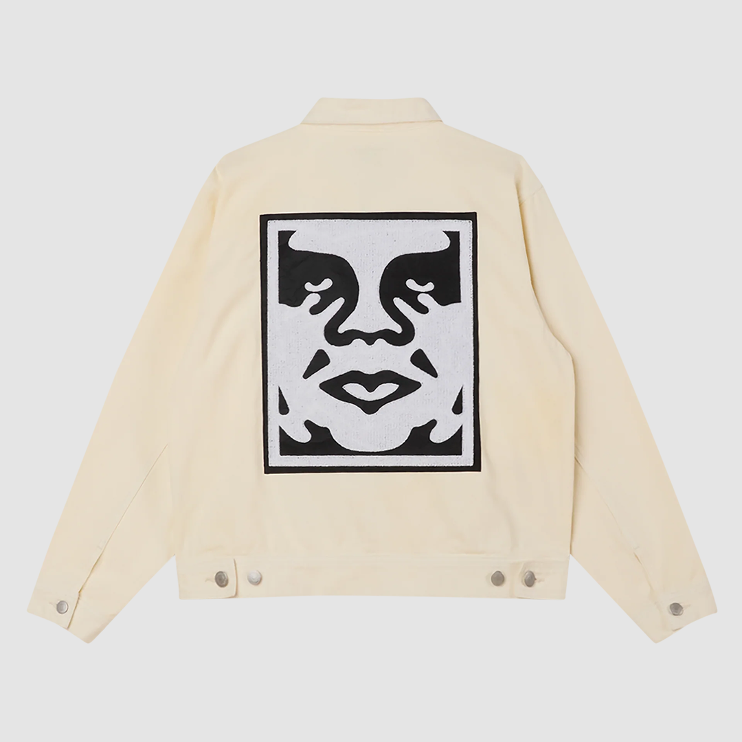 Icon Hardwork Zip Up Jacket Unbleached