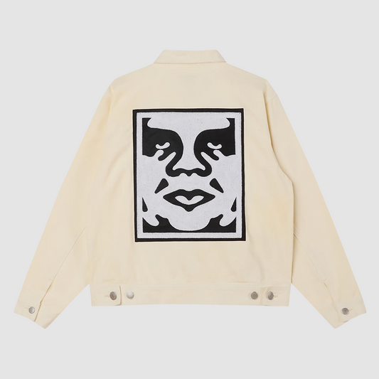 Icon Hardwork Zip Up Jacket Unbleached