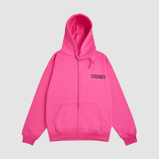 RSS Zip Hoodie Hot Pink