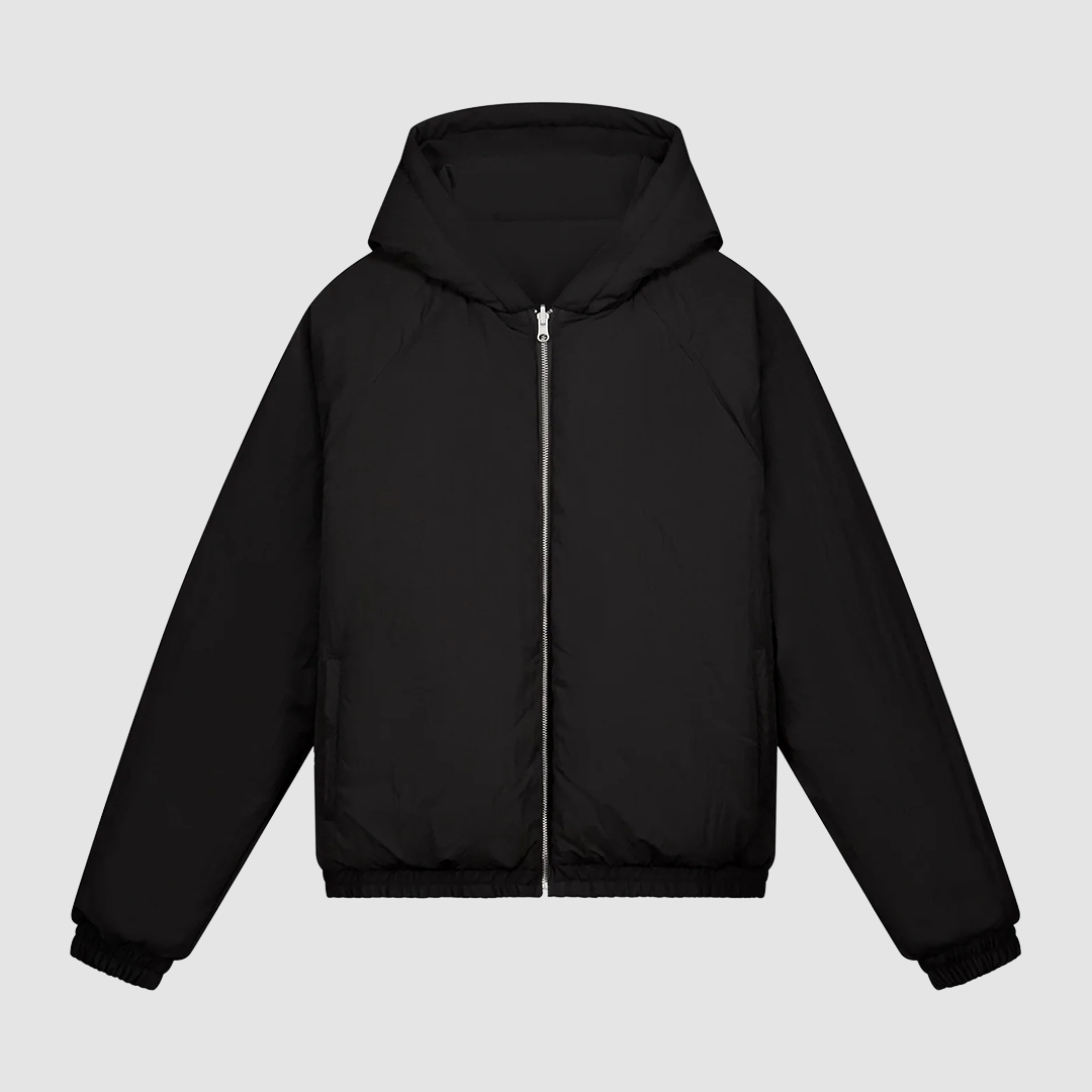 Nylon Reversible Jacket Black