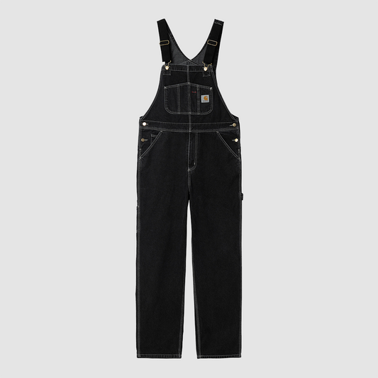 Bib Overall Black Stone Washed