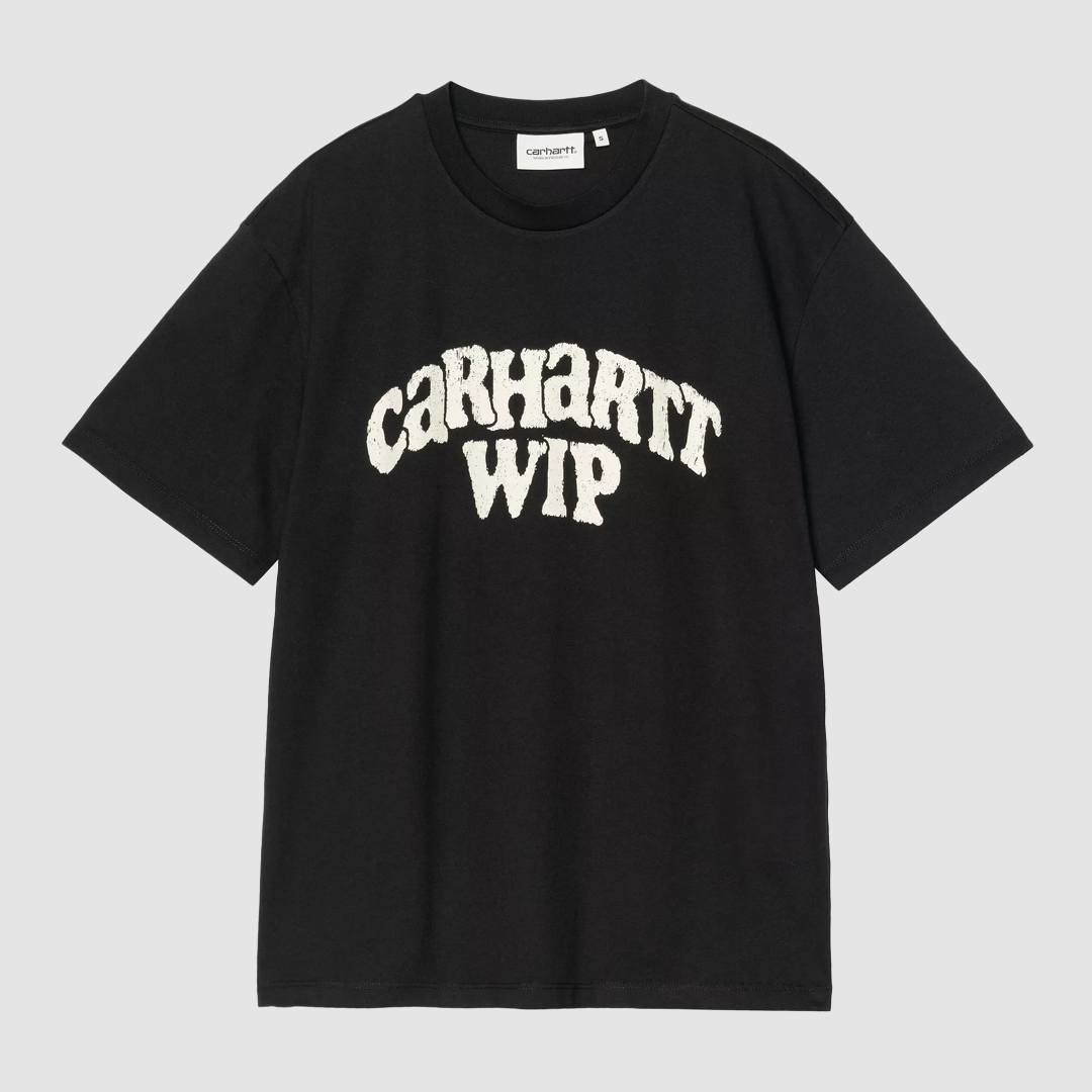 W' S/S Guide Club T-Shirt Black Heavy Stone Washed
