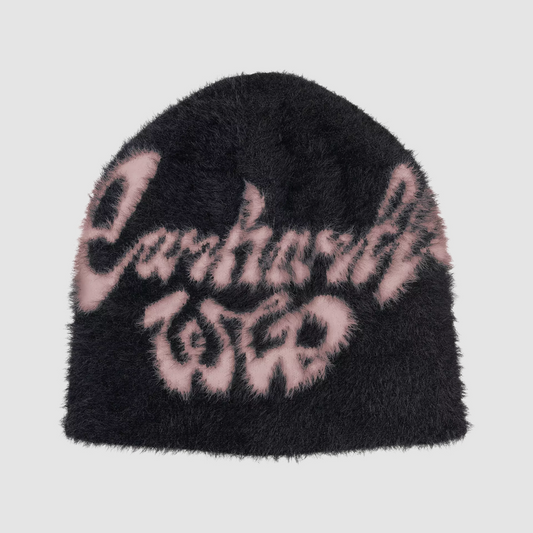 Chedda Beanie Black / Glassy Pink