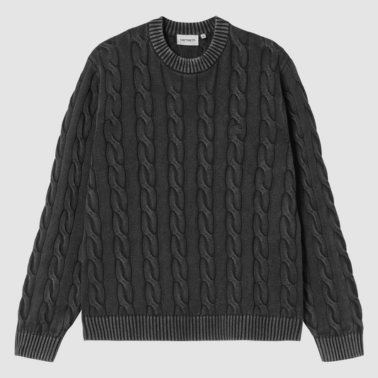 Carter Sweater Black Garment Dyed