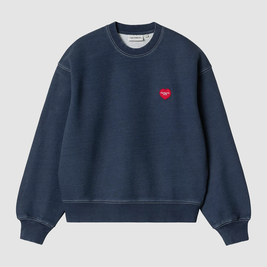 W' Ingo Sweat Dark Blue Garment Dyed
