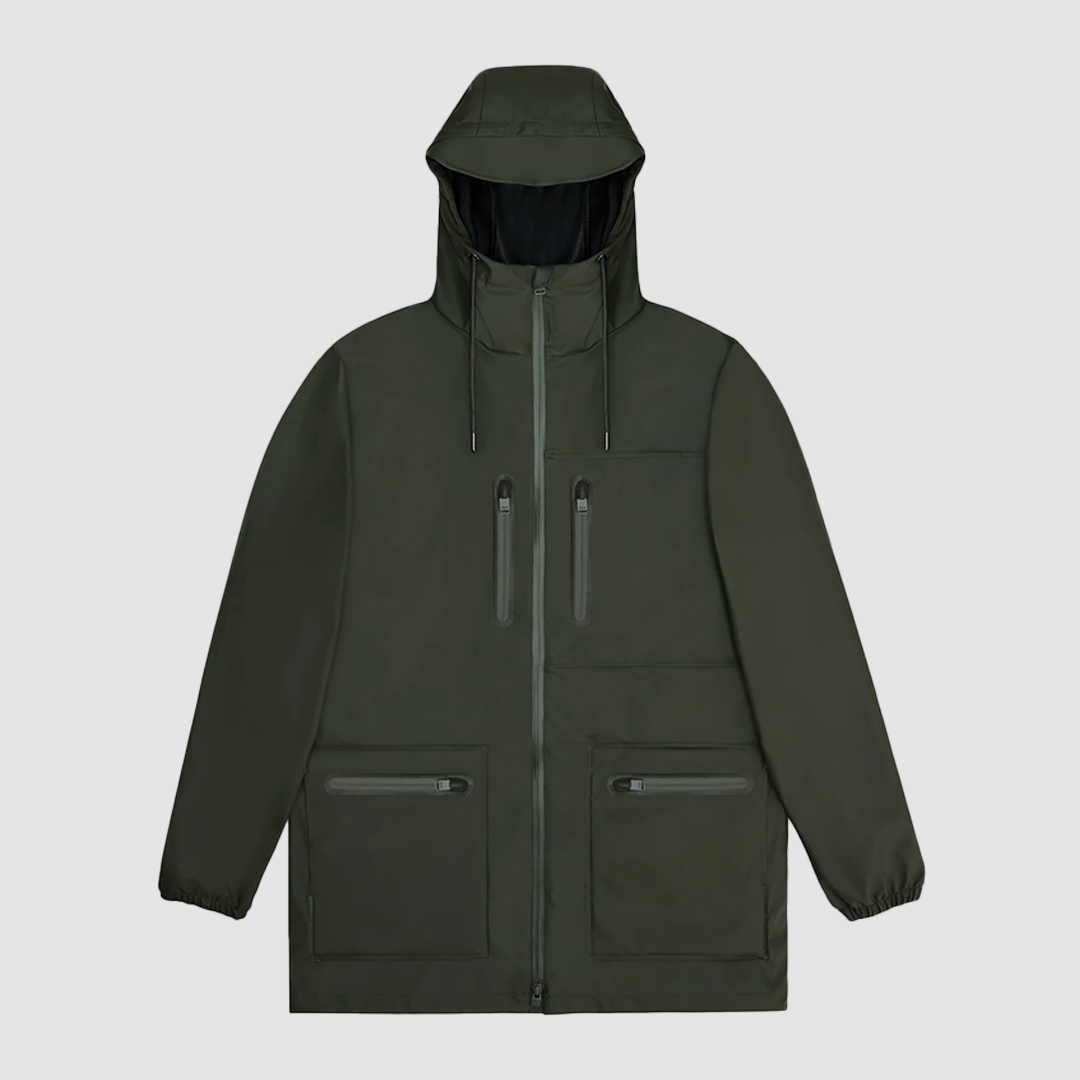 Cargo Long Jacket Green