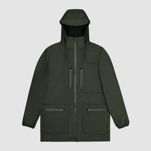 Cargo Long Jacket Green