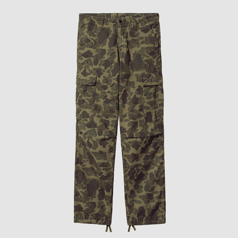 Duck Cargo Pant Camo Green / Office Green Garment Dyed