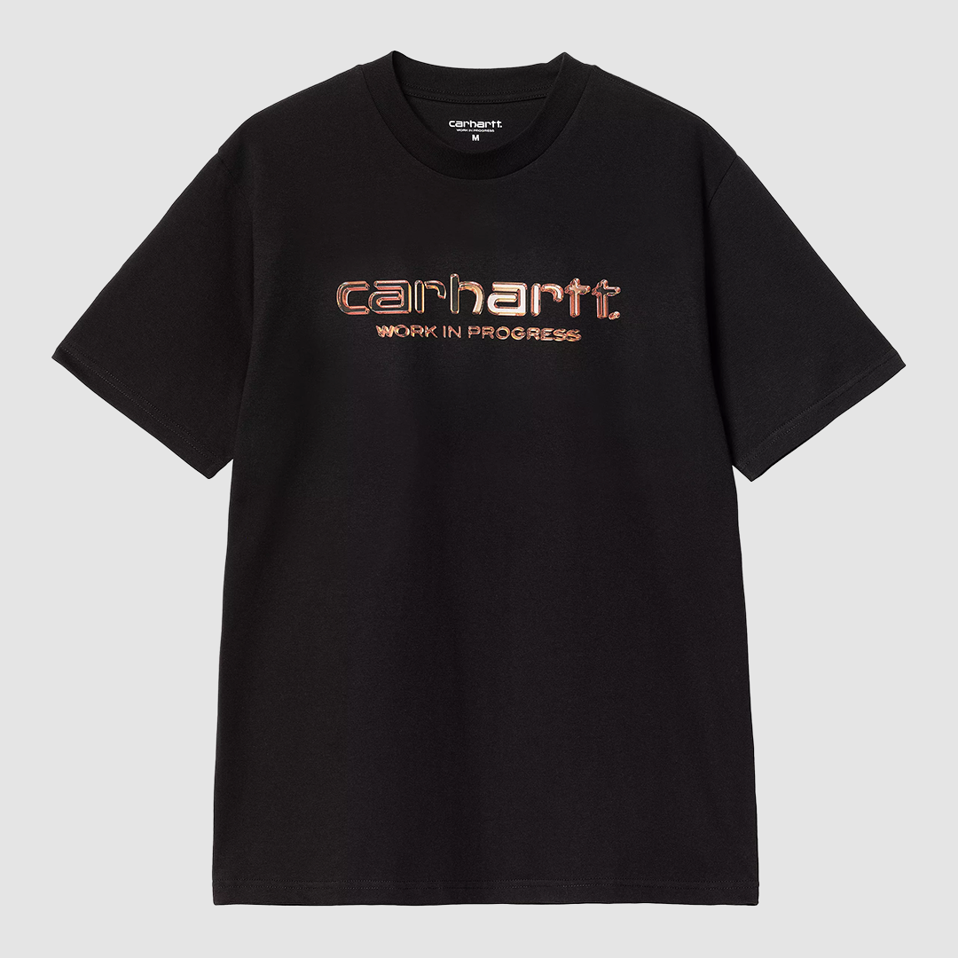 S/S Solar Chrome Script T-Shirt Black