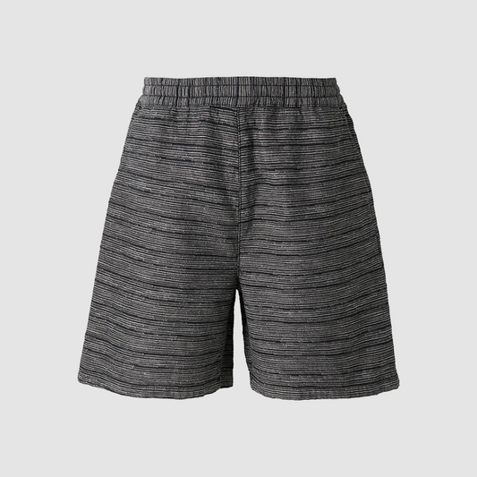 Gellar Short Stripe Black Rinsed