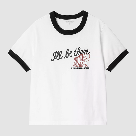 W’ S/S I'll Be There T-Shirt White Heavy Stone Washed