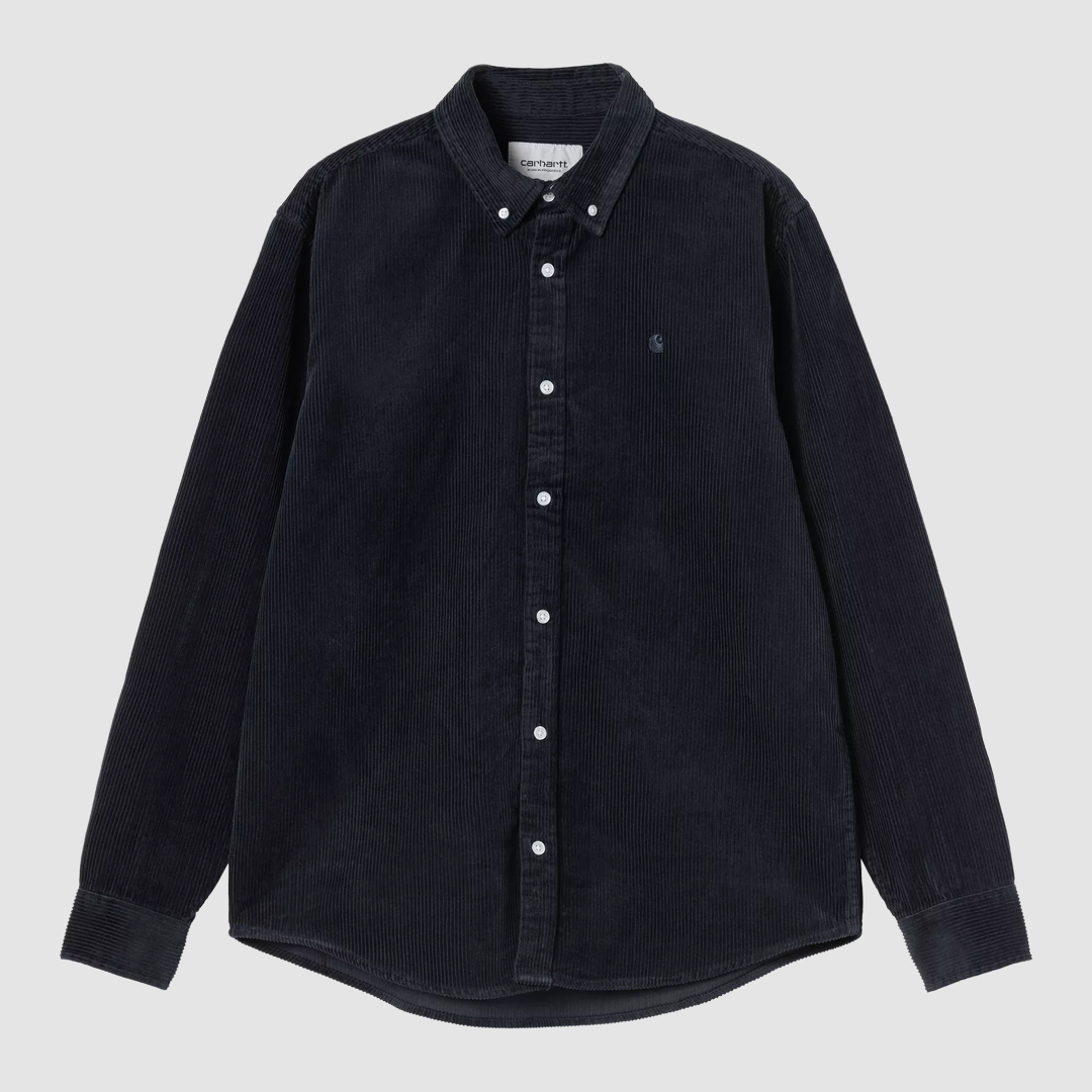 L/S Madison Cord Shirt Dark Navy / Dark Navy