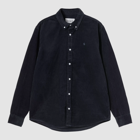 L/S Madison Cord Shirt Dark Navy / Dark Navy
