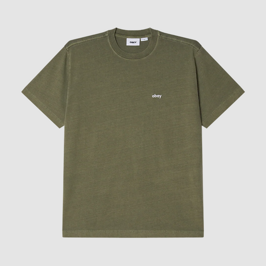 Lowercase Pigment SS T-Shirt Pigment Deep Lichen Green