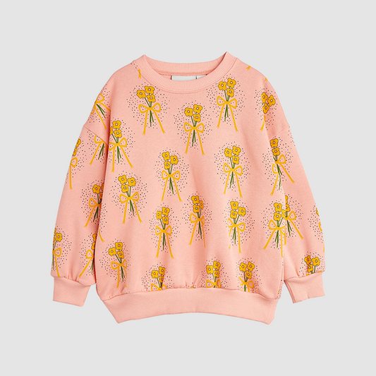 Winter Flowers AOP Sweat Pink